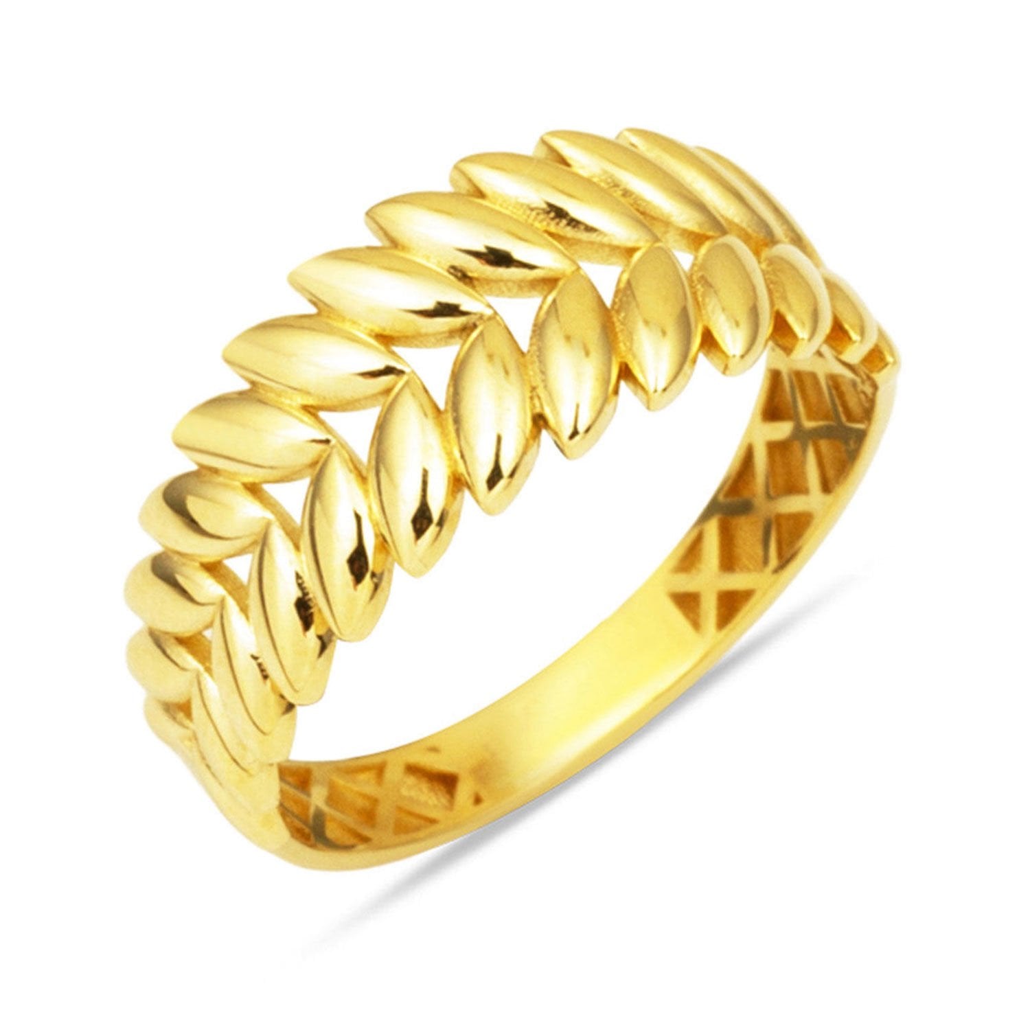 14K Yellow Gold Wheat Ring (2.46 g)