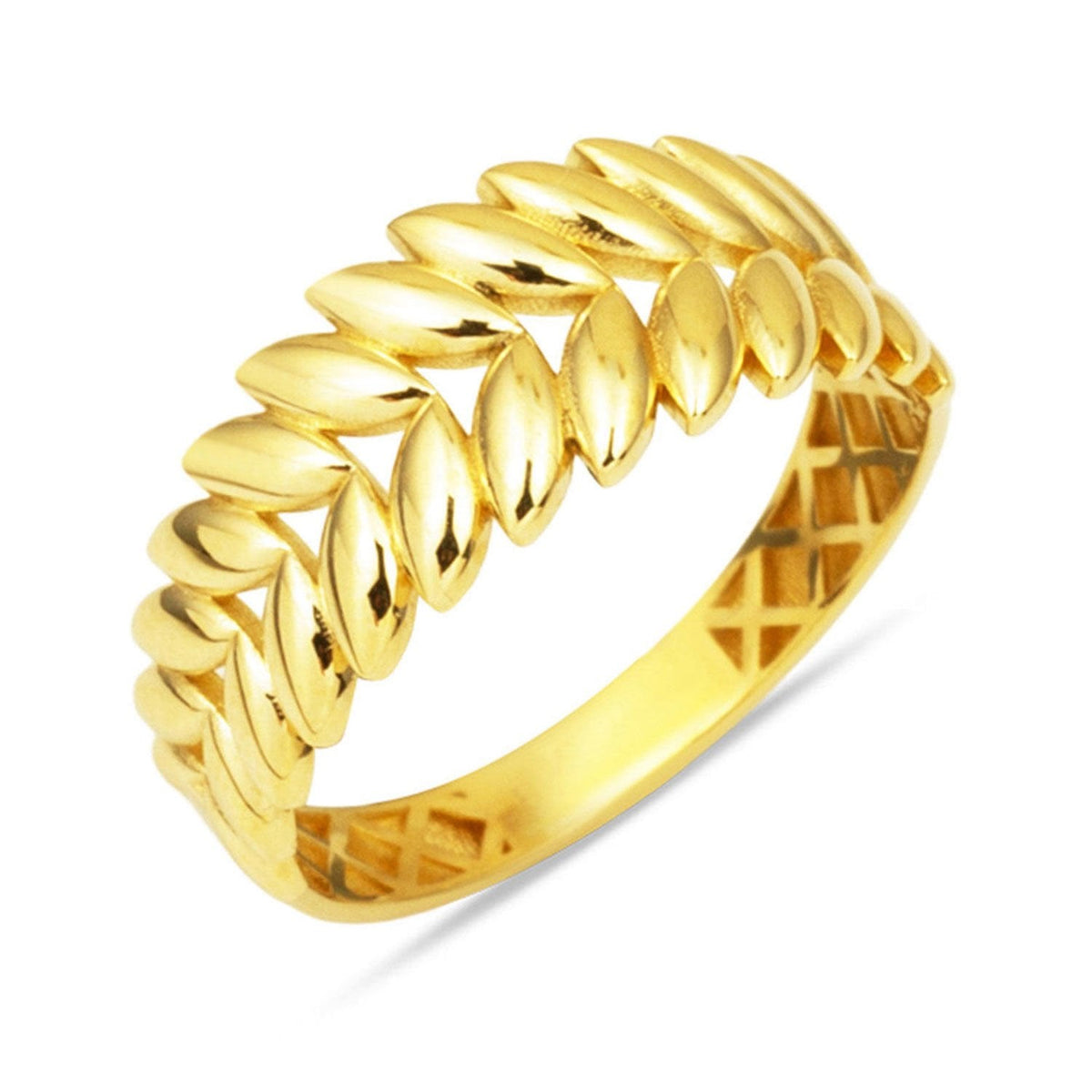 14K Yellow Gold Wheat Ring (2.46 g)