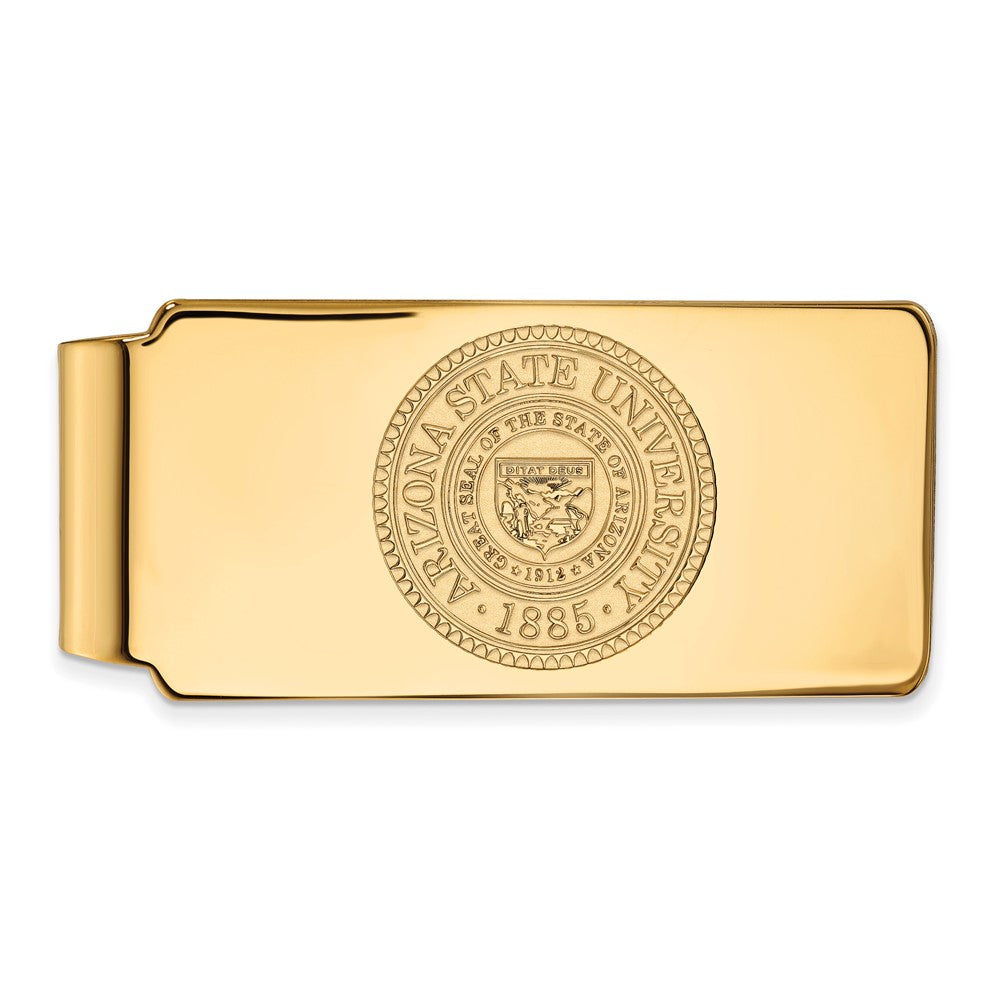 14K Yellow Gold Gold LogoArt Arizona State University Crest Money Clip