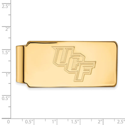 14K Yellow Gold Gold LogoArt University of Central Florida U-C-F Money Clip