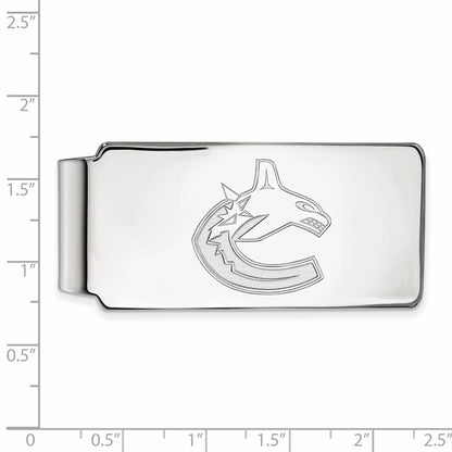 14K White Gold NHL LogoArt Vancouver Canucks Money Clip