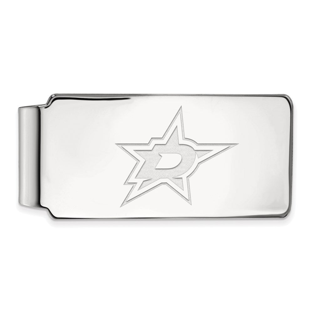14K White Gold NHL LogoArt Dallas Stars Money Clip