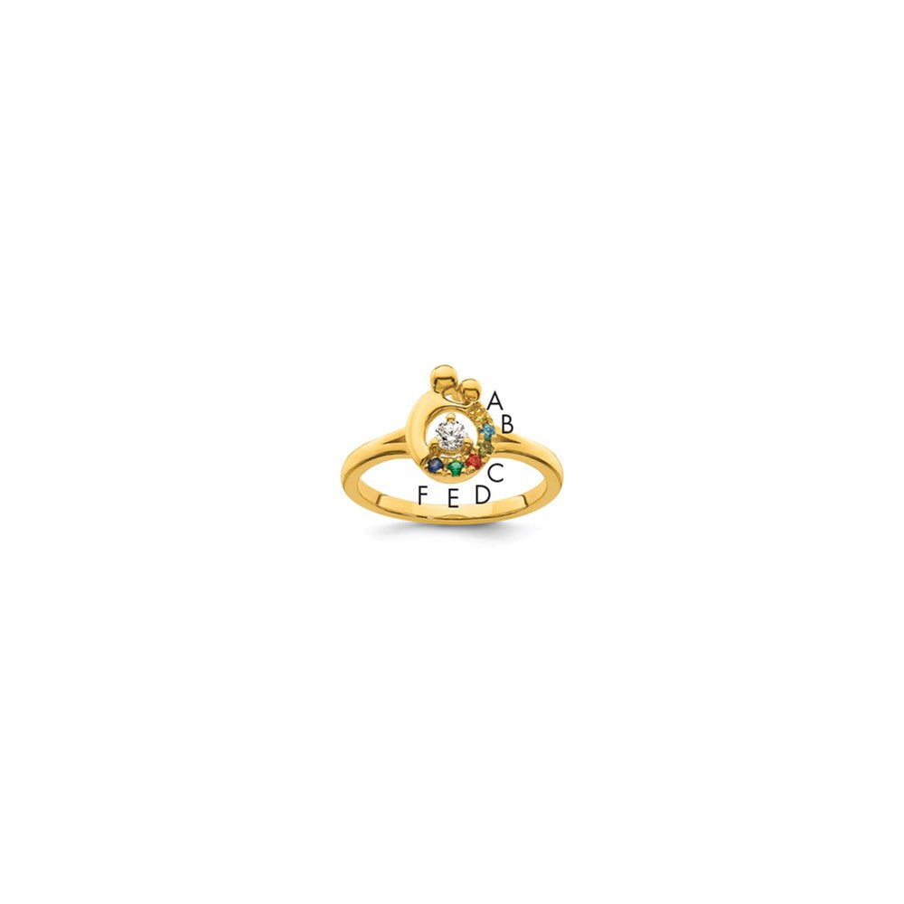 14K White Gold Diamond Band