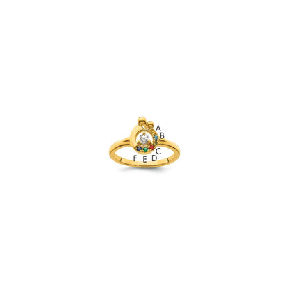 14K White Gold Diamond Band