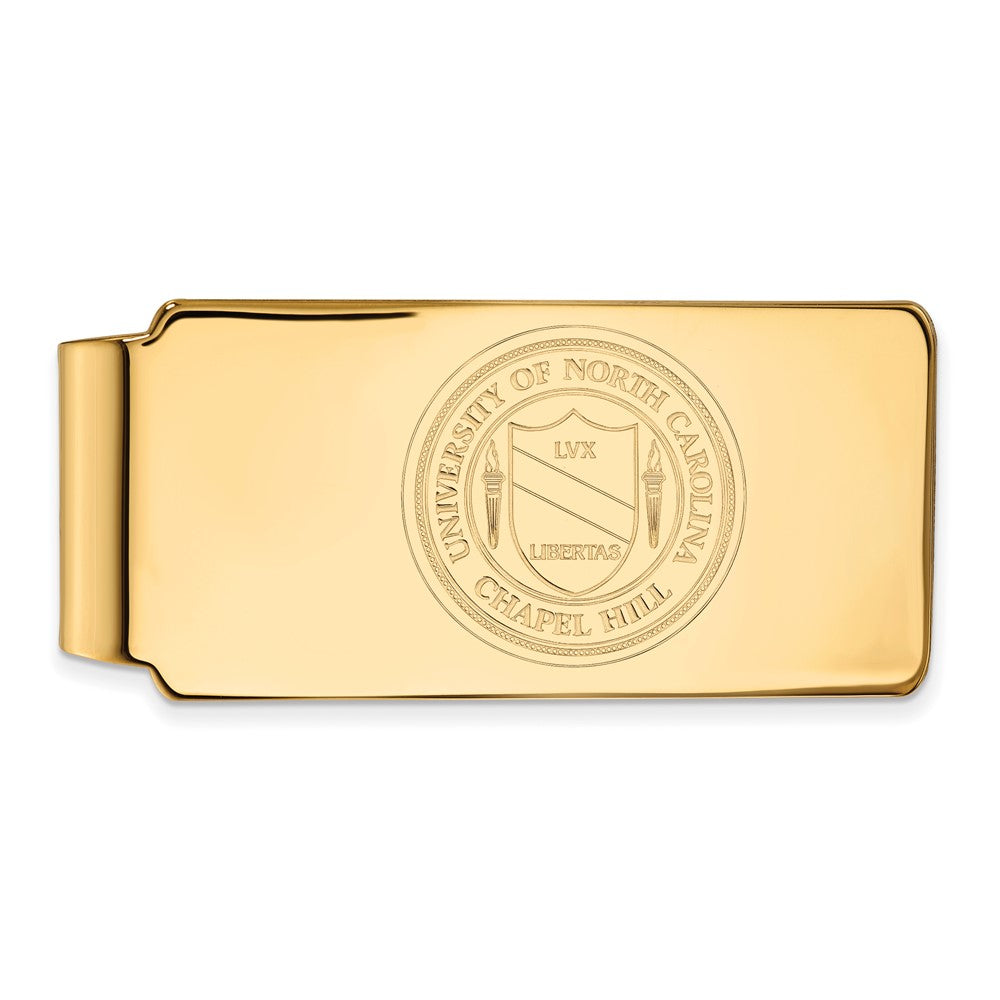 10K Yellow Gold Gold LogoArt University of North Carolina Crest Money Clip