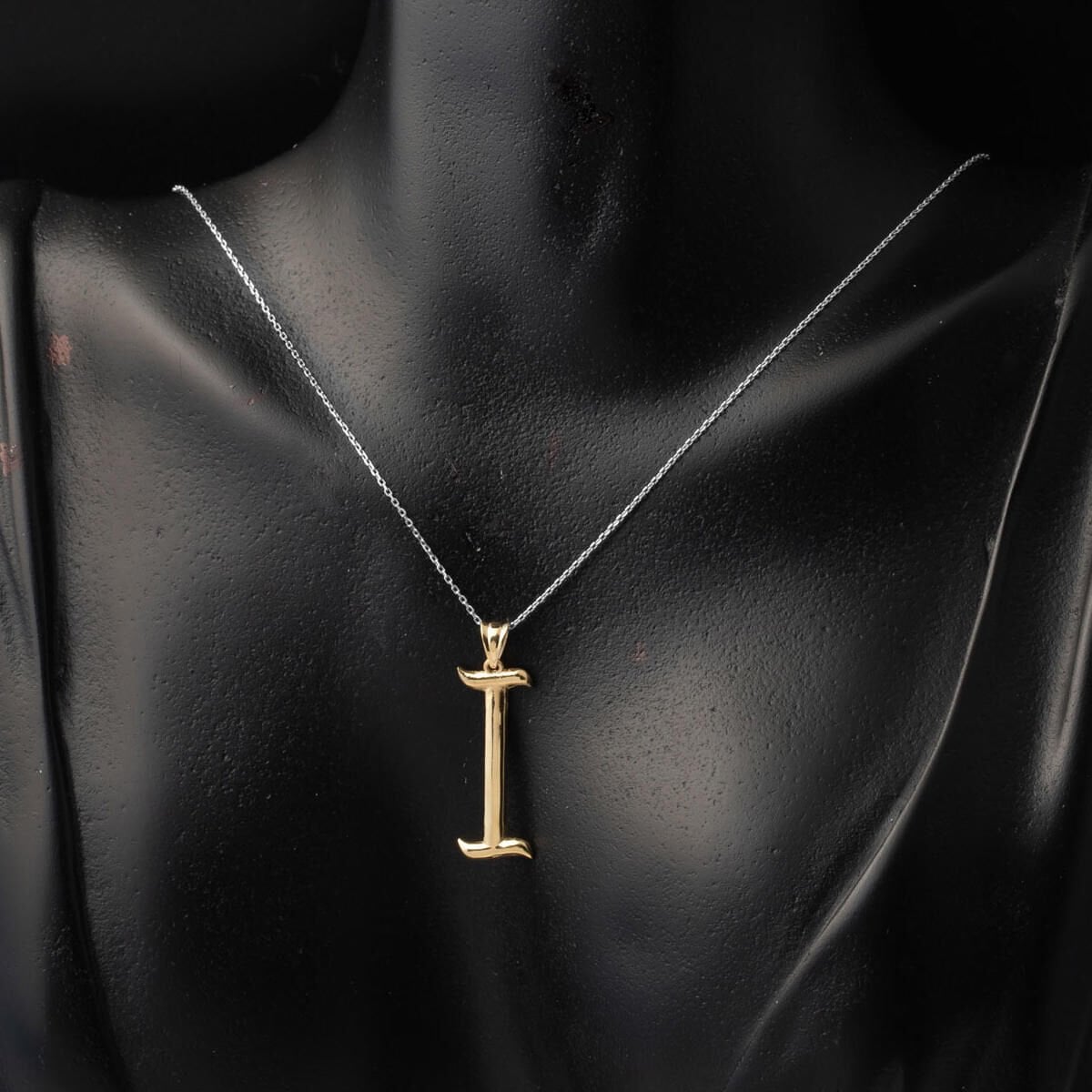 14K Yellow Gold Initial I Pendant