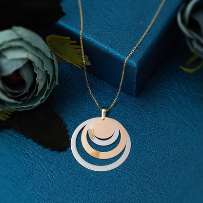 14K White Gold Personalized Hoop Name Necklace