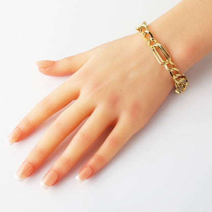 14K Yellow Gold Space Path Bracelet