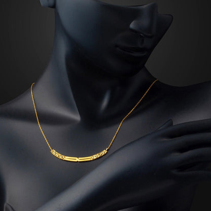 22K Yellow Gold Belt Design Necklace