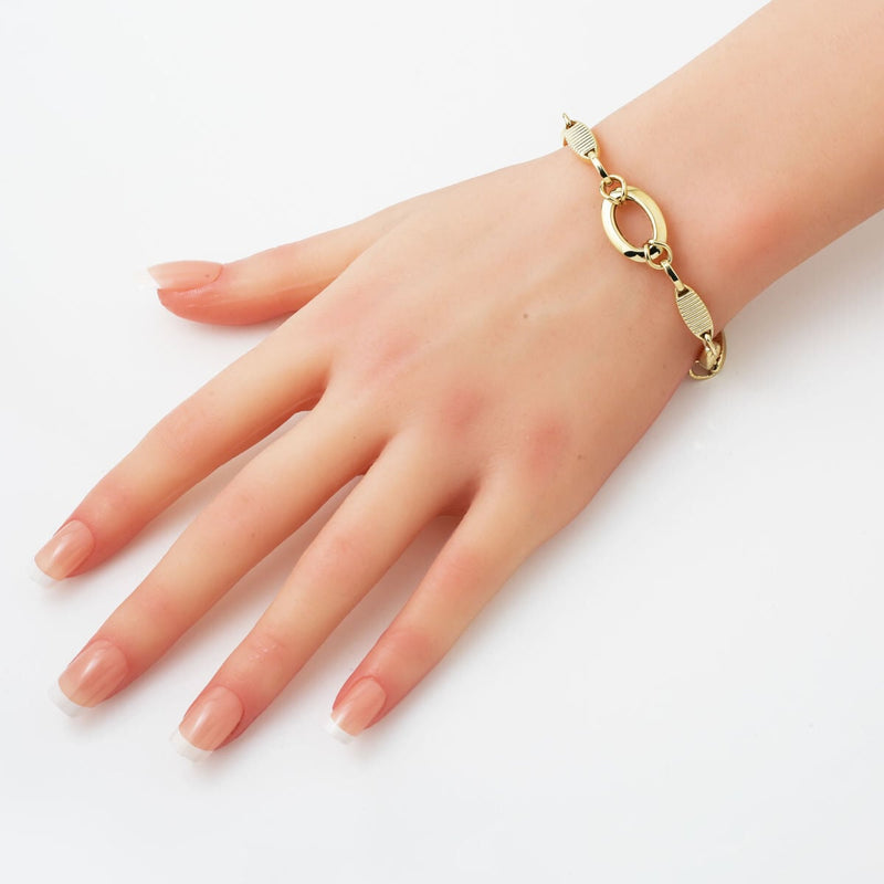 14K Yellow Gold Modern Minimalist Bracelet