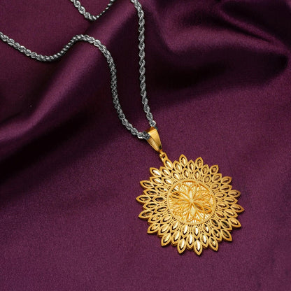14K Yellow Gold Life Sparkle Pendant