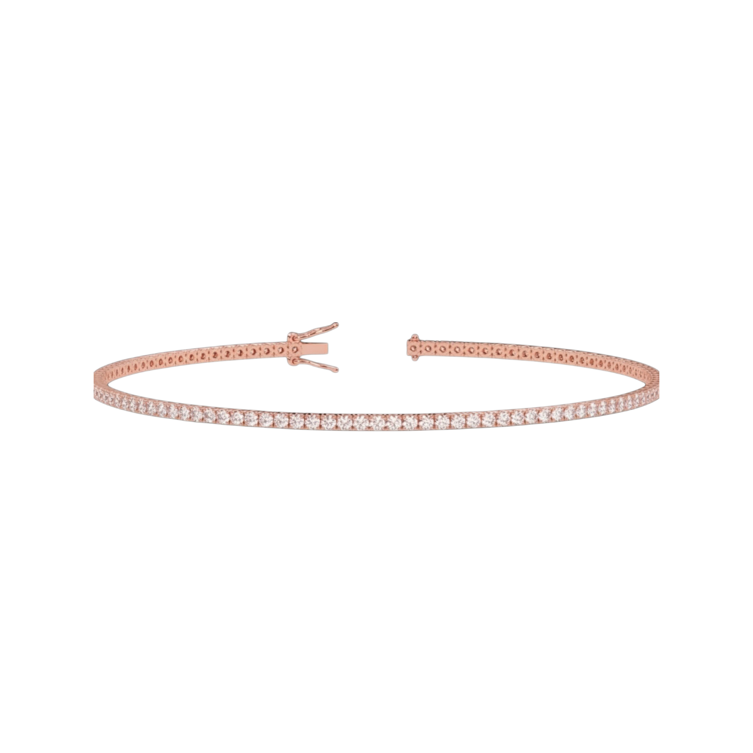 Diamond Tennis Anklet for Women | 14K Gold Natural Diamonds