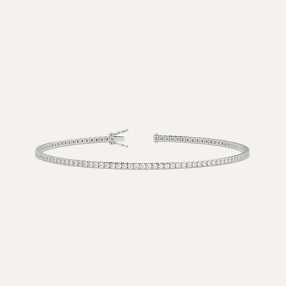 Diamond Tennis Anklet for Women | 14K Gold Natural Diamonds