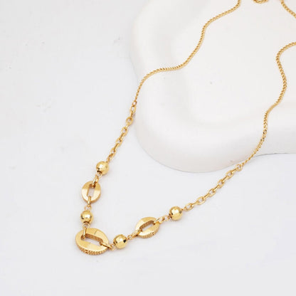 14K Yellow Gold Sparkle Chain Necklace