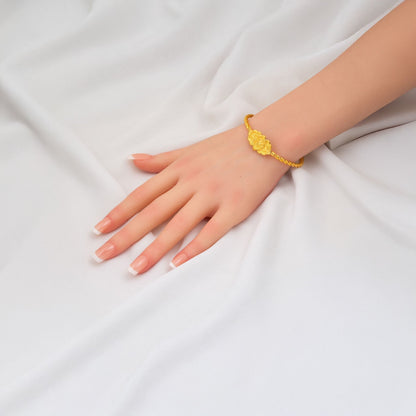 22K Yellow Gold Erzurum Twisted Bangle (28 g)