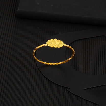 22K Yellow Gold Erzurum Twisted Bangle (27.5 g)