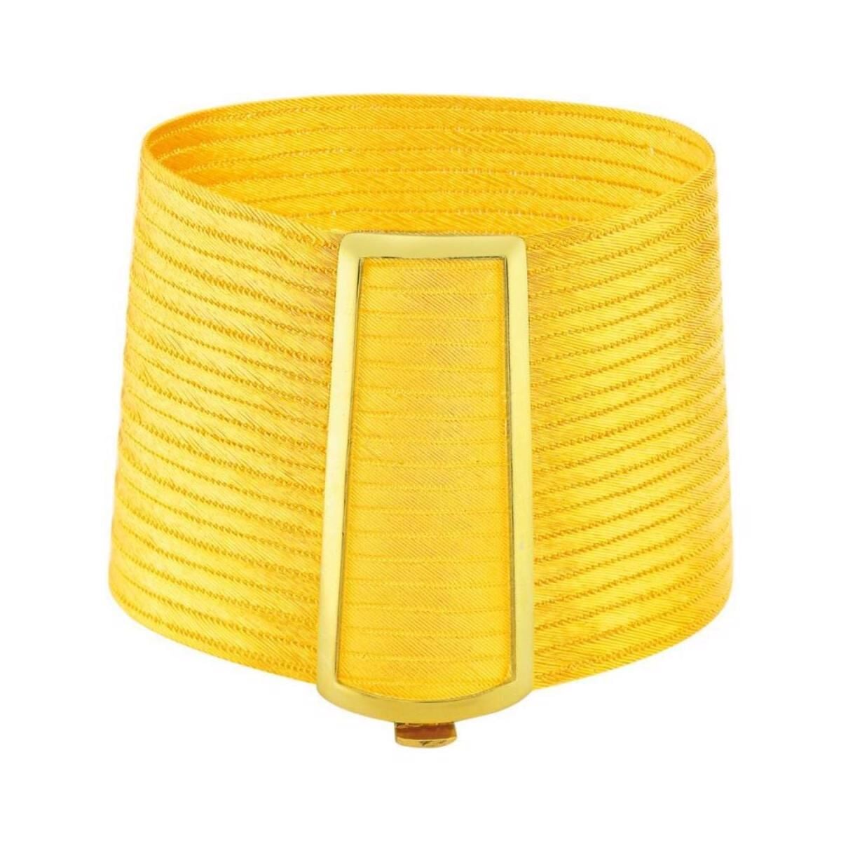 Yellow Gold Plated Sterling Silver 21 Row Trabzon Mesh Bangle
