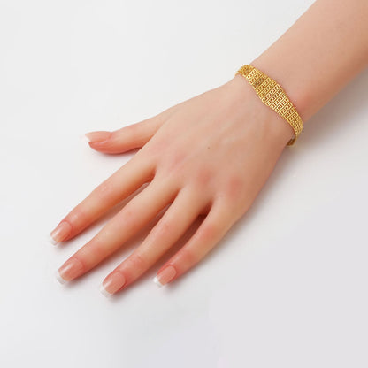14K Yellow Gold Cleopatra Wedding Set