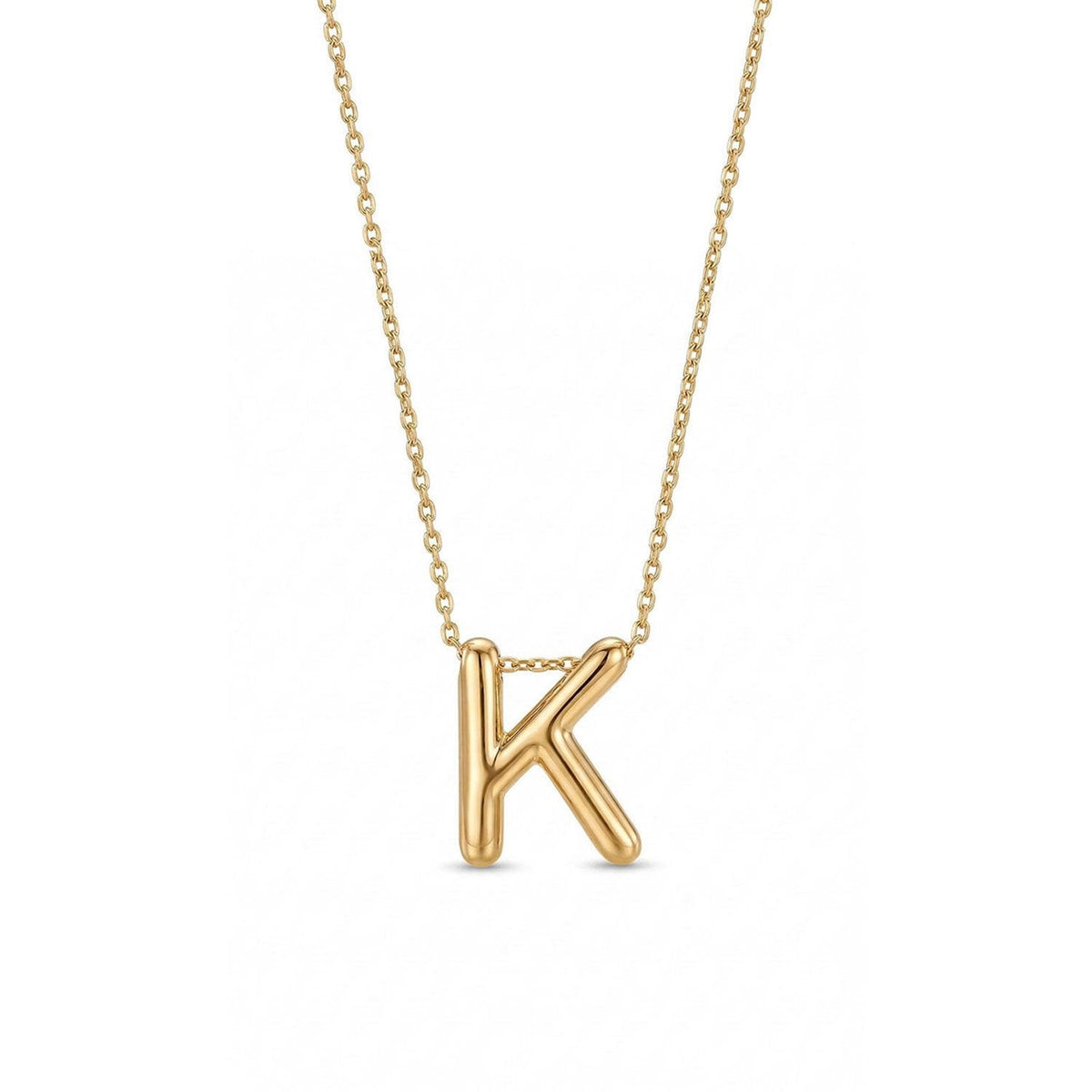 14K Yellow Gold Initial E Pendant