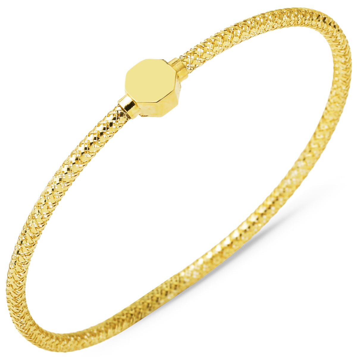 14K Yellow Gold Italian Flexible Bracelet (1.35 g)