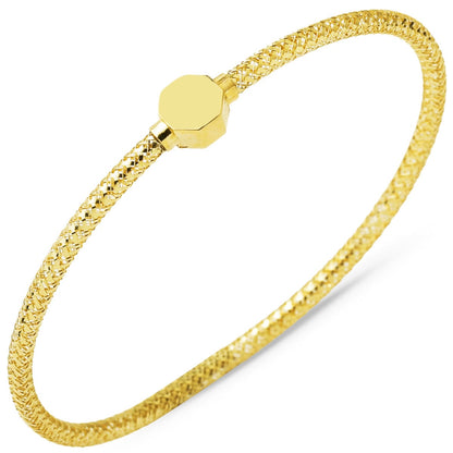 14K Yellow Gold Italian Flexible Bracelet (1.35 g)