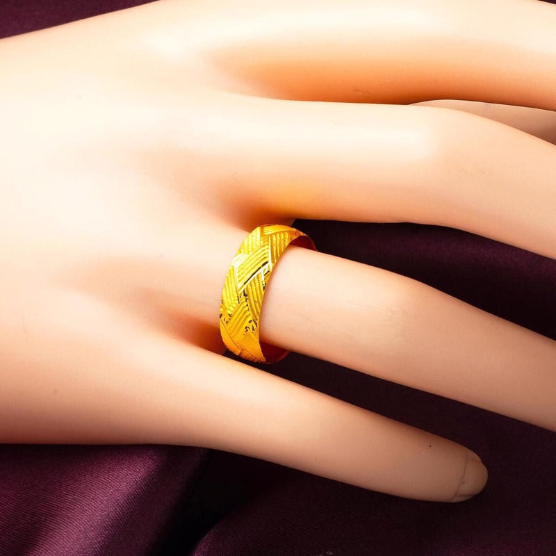22K Yellow Gold Unisex Wedding Band Ring
