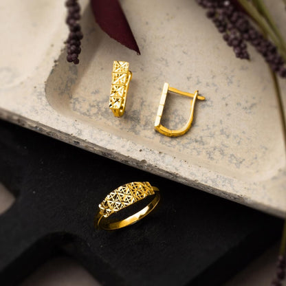 22K Yellow Gold Wedding Set