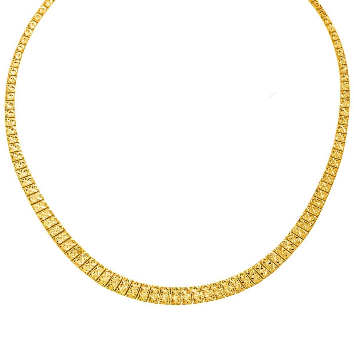 22K Yellow Gold Women's Collar Necklace