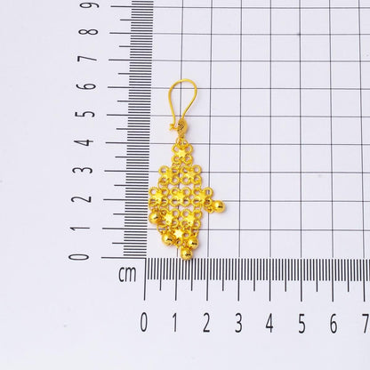 22K Yellow Gold Indian Style Earrings (5.36 g)