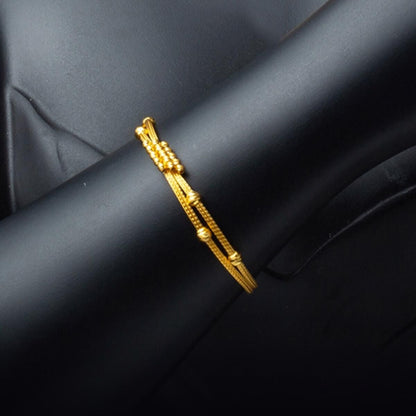 22K Yellow Gold Braided Chain Bracelet