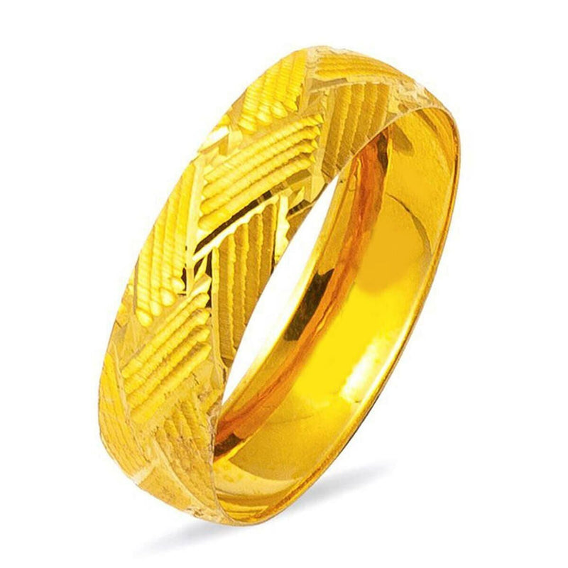 22K Yellow Gold Classic Men's Wedding Band Ring