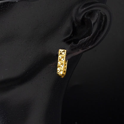 22K Yellow Gold Handcrafted Earrings