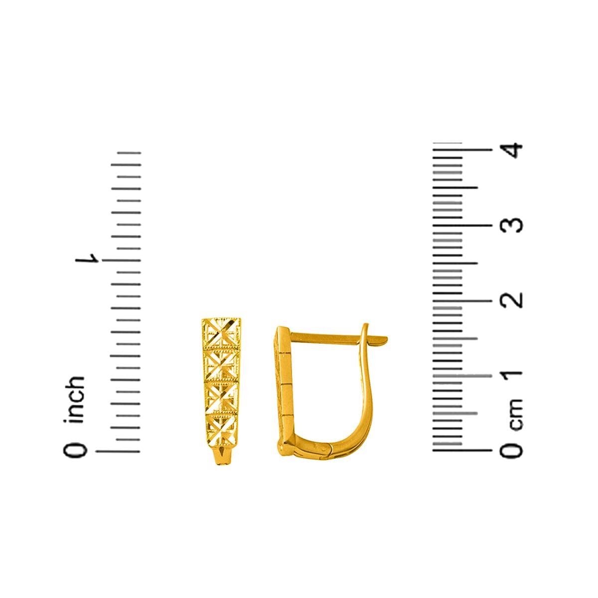22K Yellow Gold Handcrafted Earrings
