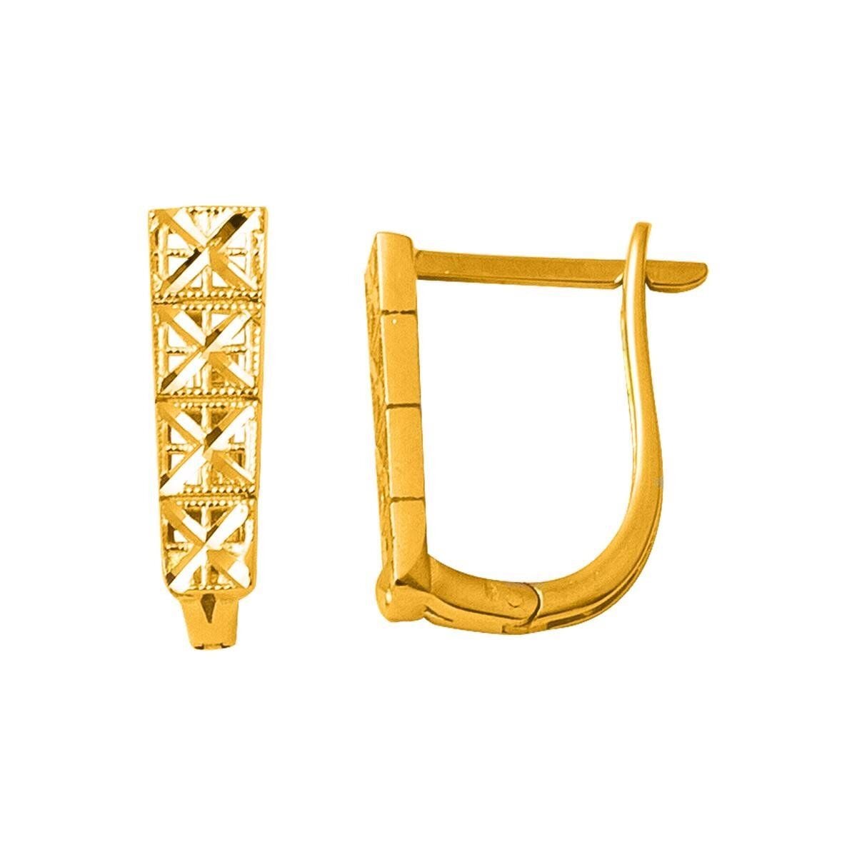 22K Yellow Gold Handcrafted Earrings