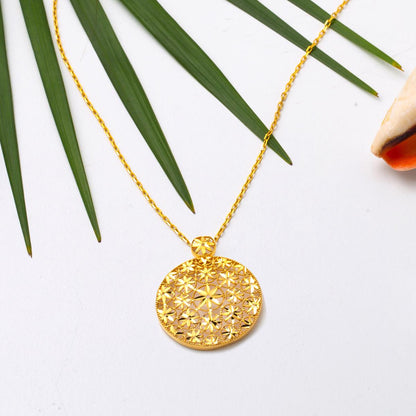 22K Yellow Gold Flower of Life Necklace (5.96 g)