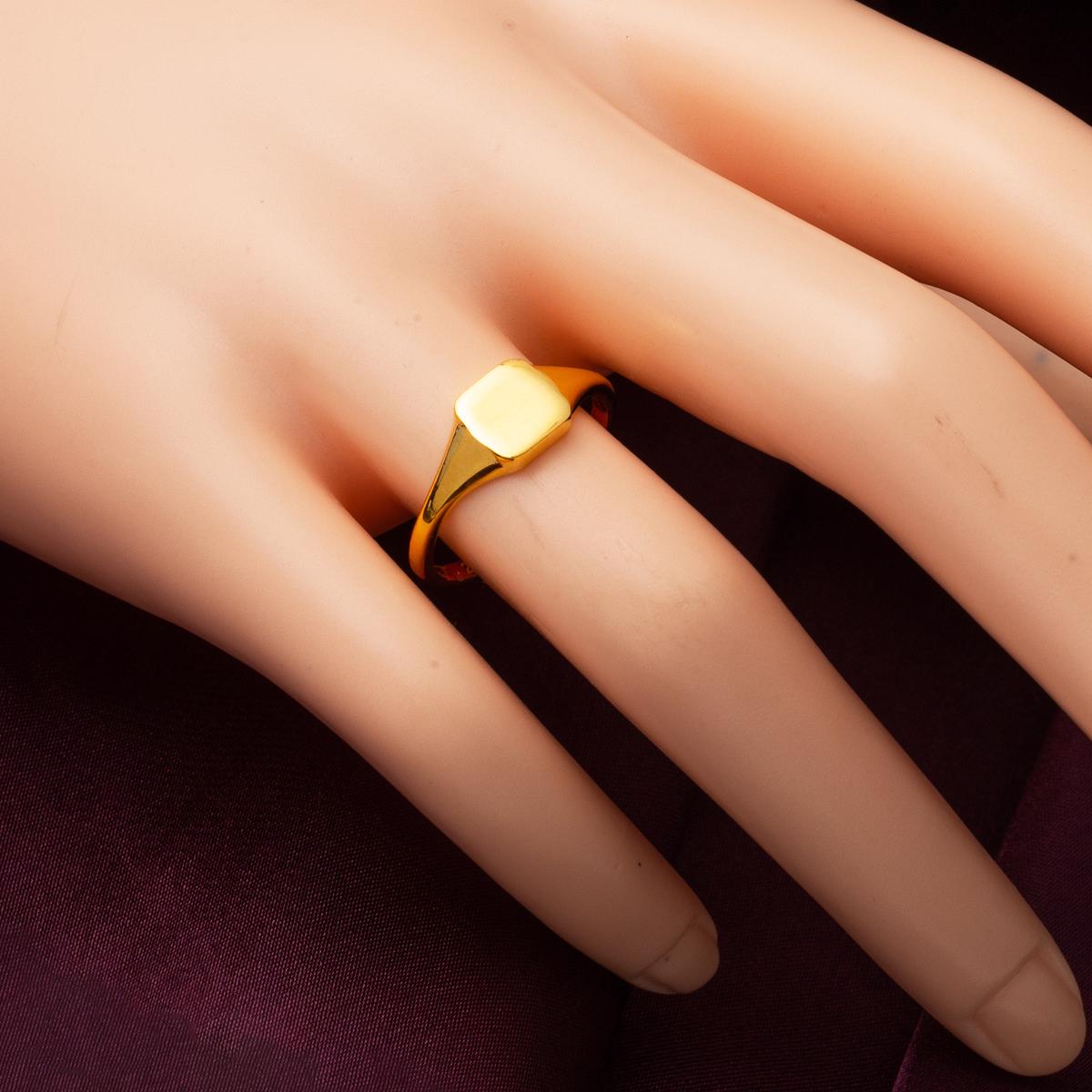 22K Yellow Gold Personalized Custom Text Ring (2.79 g)