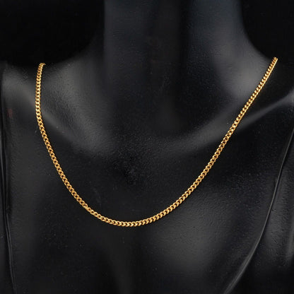 22K Yellow Gold 50 cm Chain