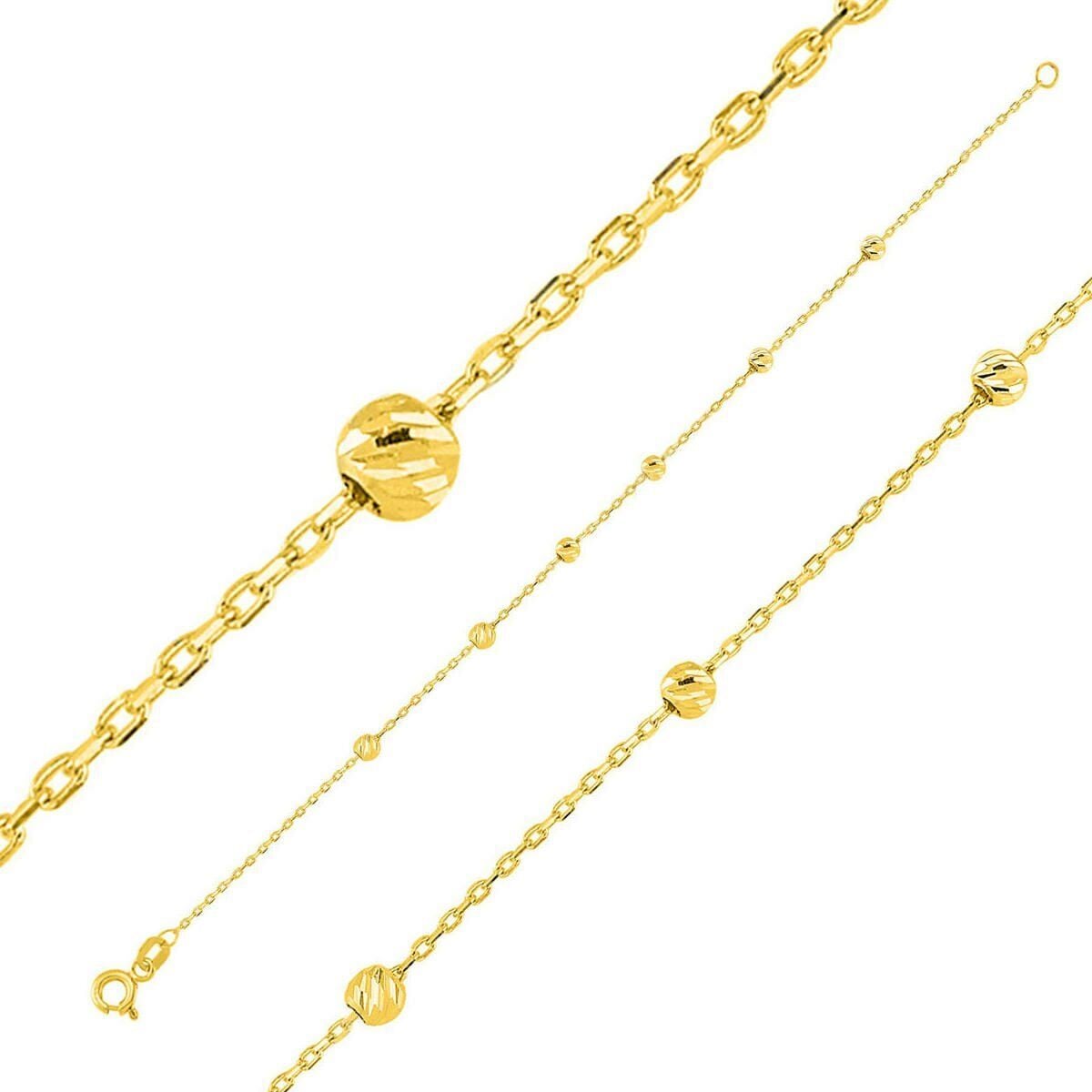 22K Yellow Gold Name Plate Children's Bracelet
