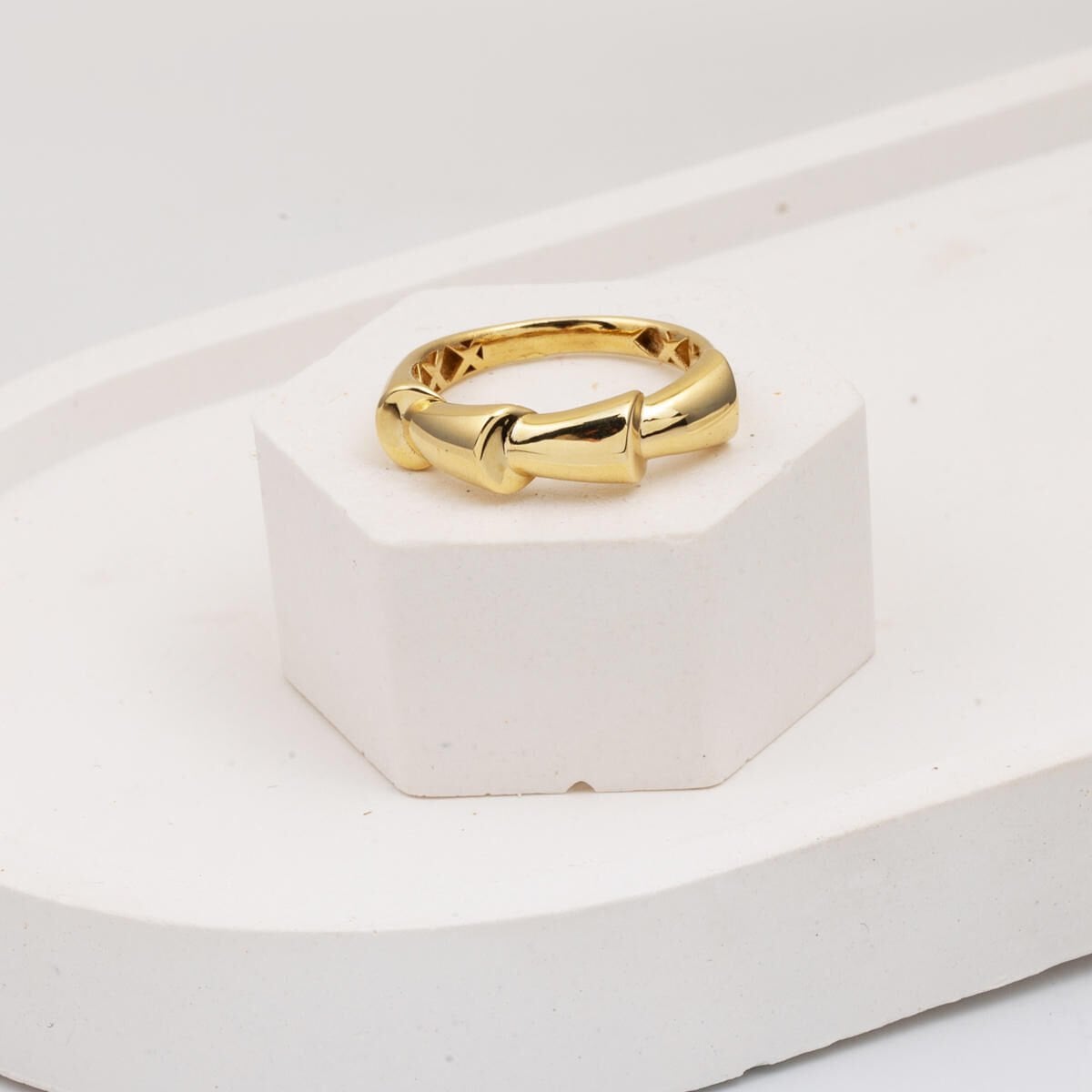 14K Yellow Gold Silone Ring