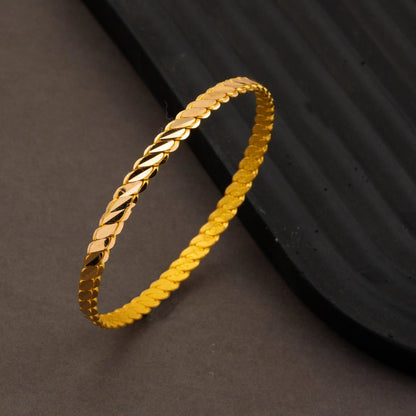 22K Yellow Gold Adana Twisted 3-Piece Bangle (25 g)