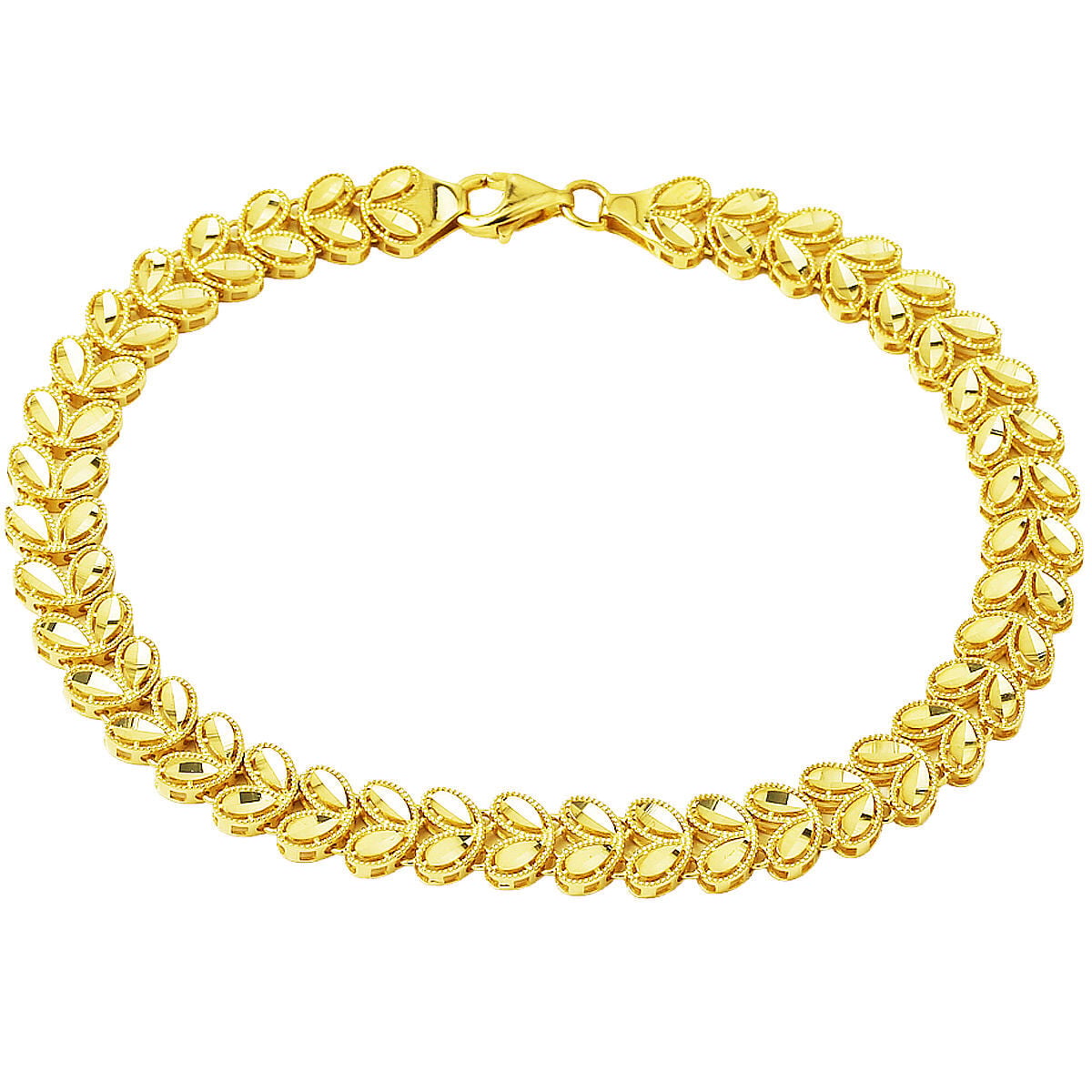 14K Yellow Gold Harvest Wheat Bracelet