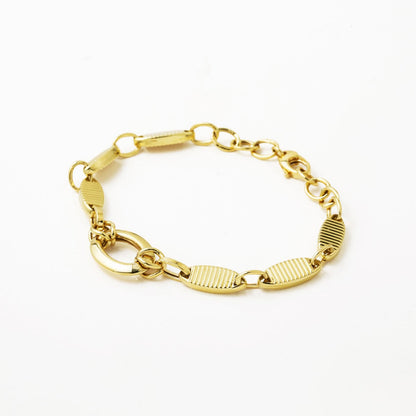 14K Yellow Gold Modern Minimalist Bracelet