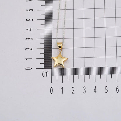 14K Yellow Gold Star Pendant