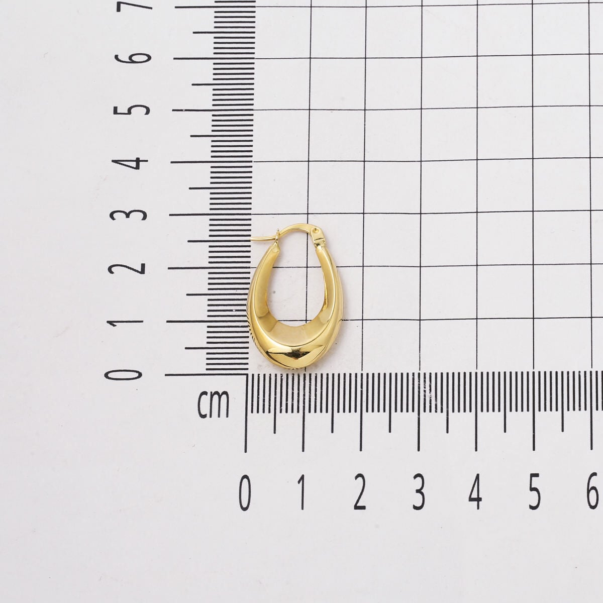 14K Yellow Gold Venus Hoop Earrings