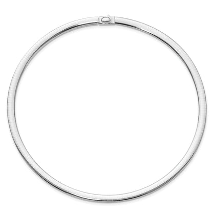 14K Two Tone 6mm Reversible Omega Necklace