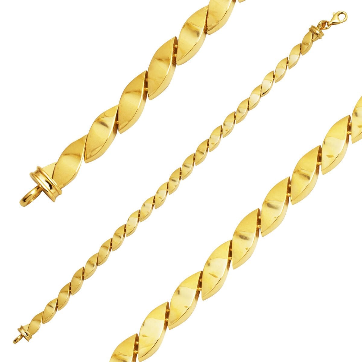 14K Yellow Gold Spiral Bracelet
