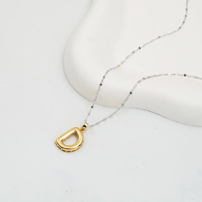 14K Yellow Gold Initial D Balloon Pendant