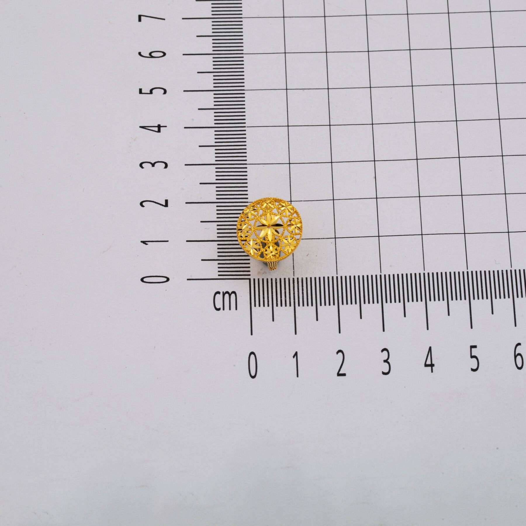 22K Yellow Gold Flower of Life Earrings (3.61 g)