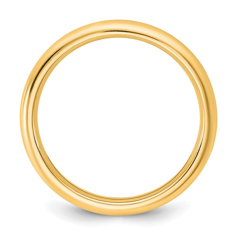 14K Yellow Gold 2.5mm Standard Comfort Fit Wedding Band Ring