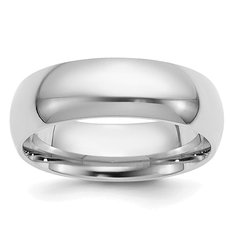 Platinum 6mm Comfort-Fit Wedding Band Ring
